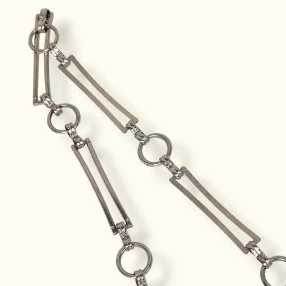 (2/$20) Vintage Metal Link Tasselled Accent Belt - Picture 4 of 6